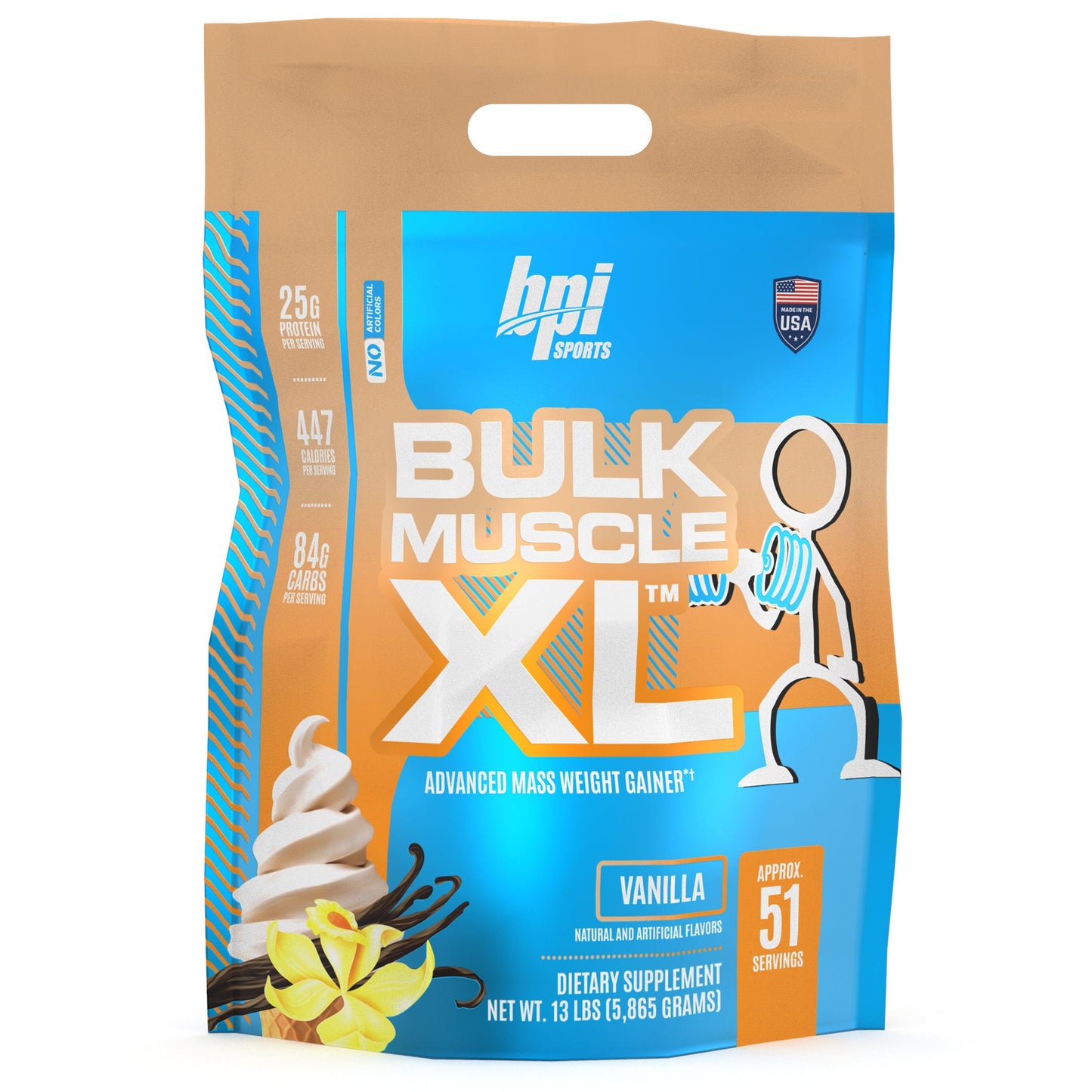 BULKMUSCLEXL-VANILLA-13LBBAG - BPI Sports