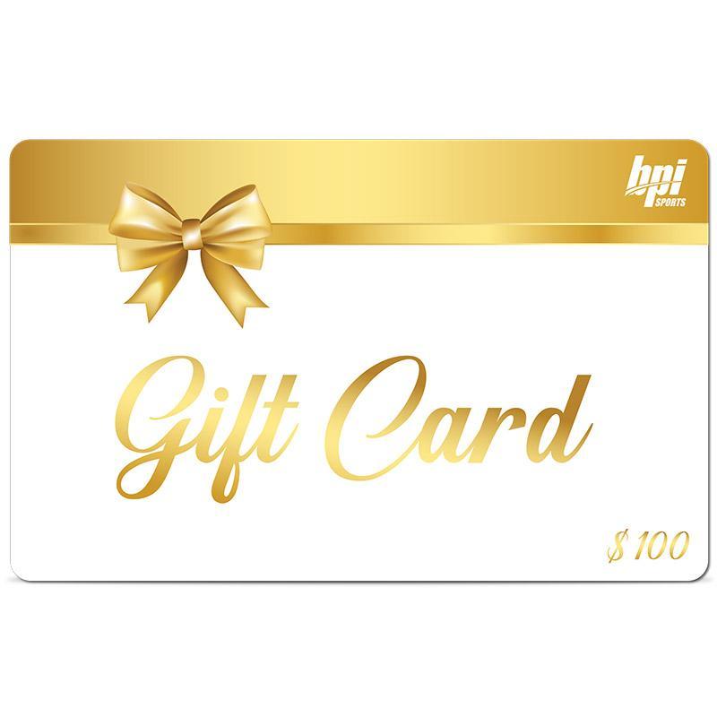 Gold BPI gift card $100