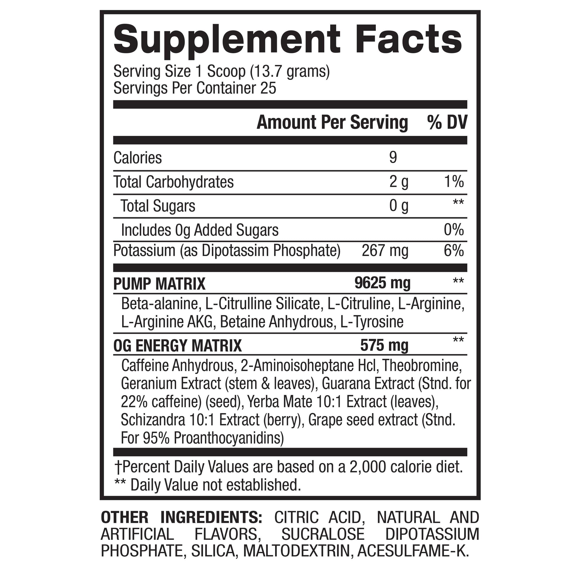 supplement facts