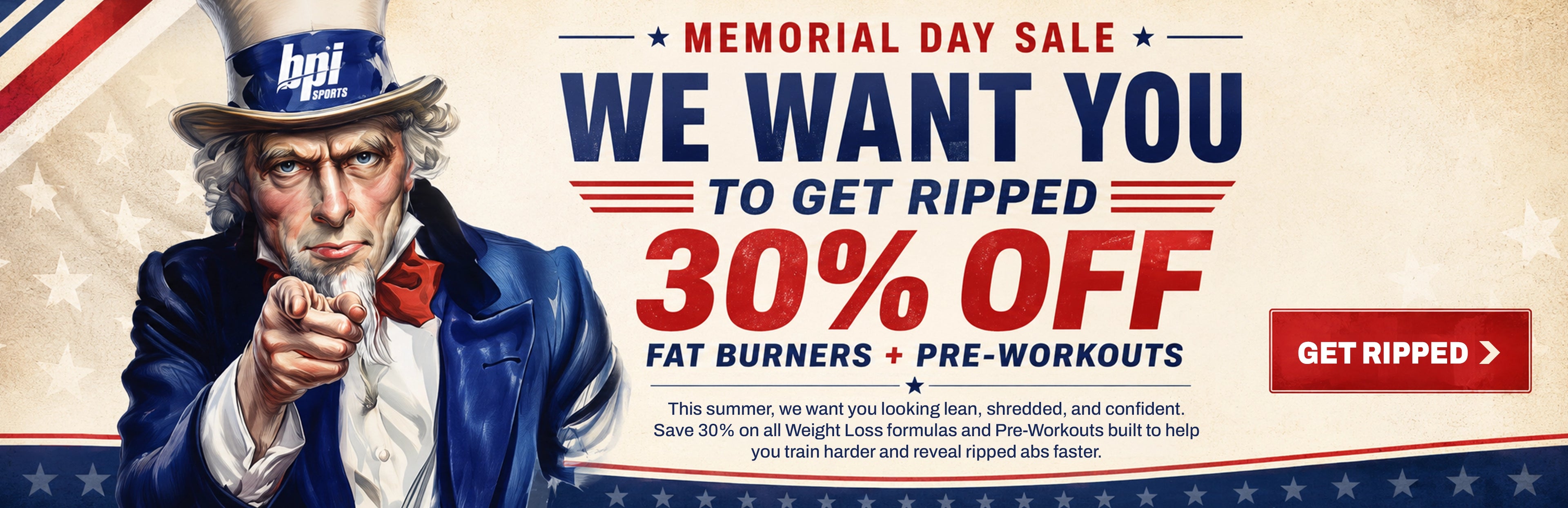 30% Off Fat Burners and Pre-workouts