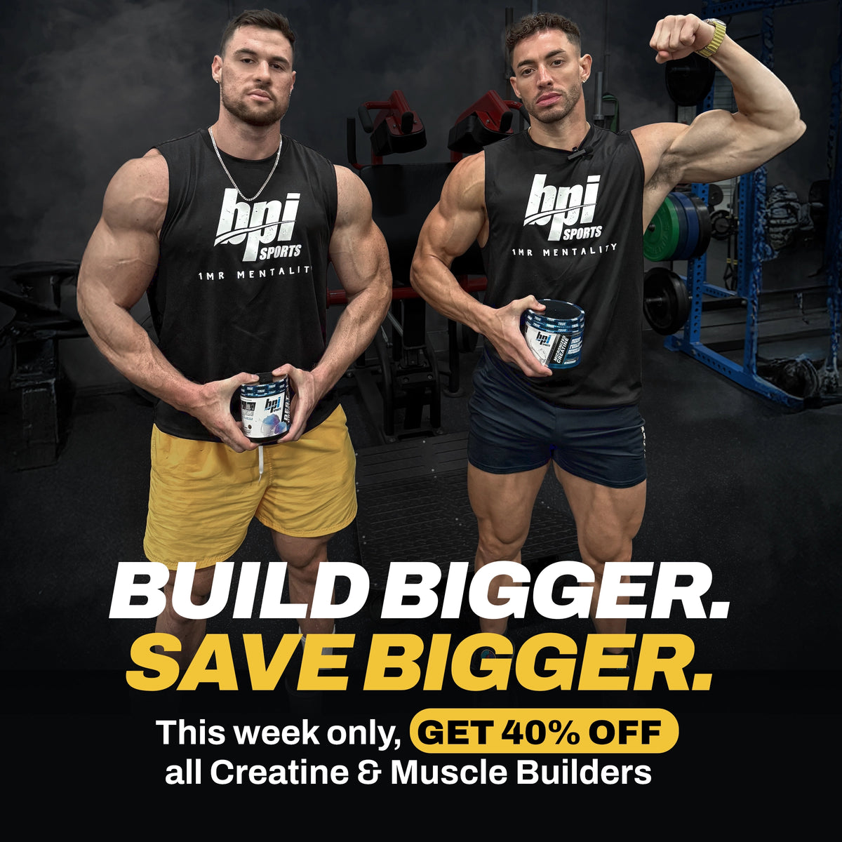 Get 40% off All Creatine and Muscle Builders