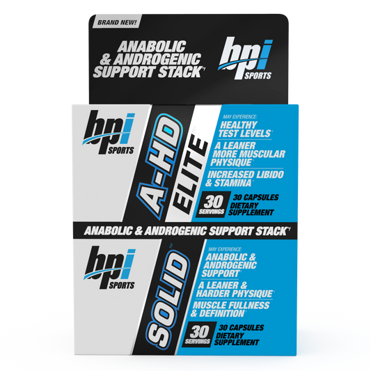 Anabolic and Androgenic Support Stack. A-HD elite capsule bottle 30 servings. Testosterone support. Solid 30 servings. 