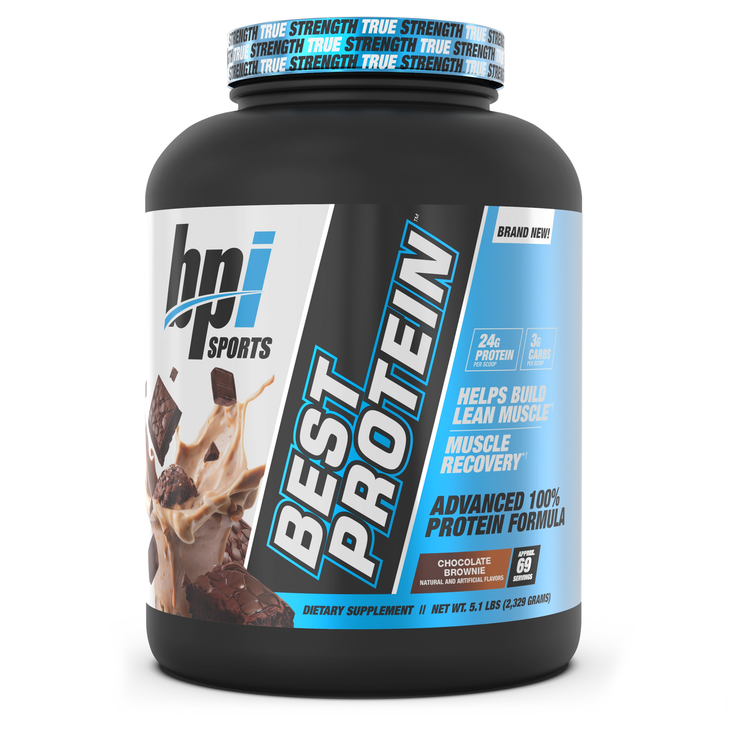 Best protein Contain 69 servings / 2,329 gramser. Chocolate brownie. Approx 72 servings. net weight approx. 