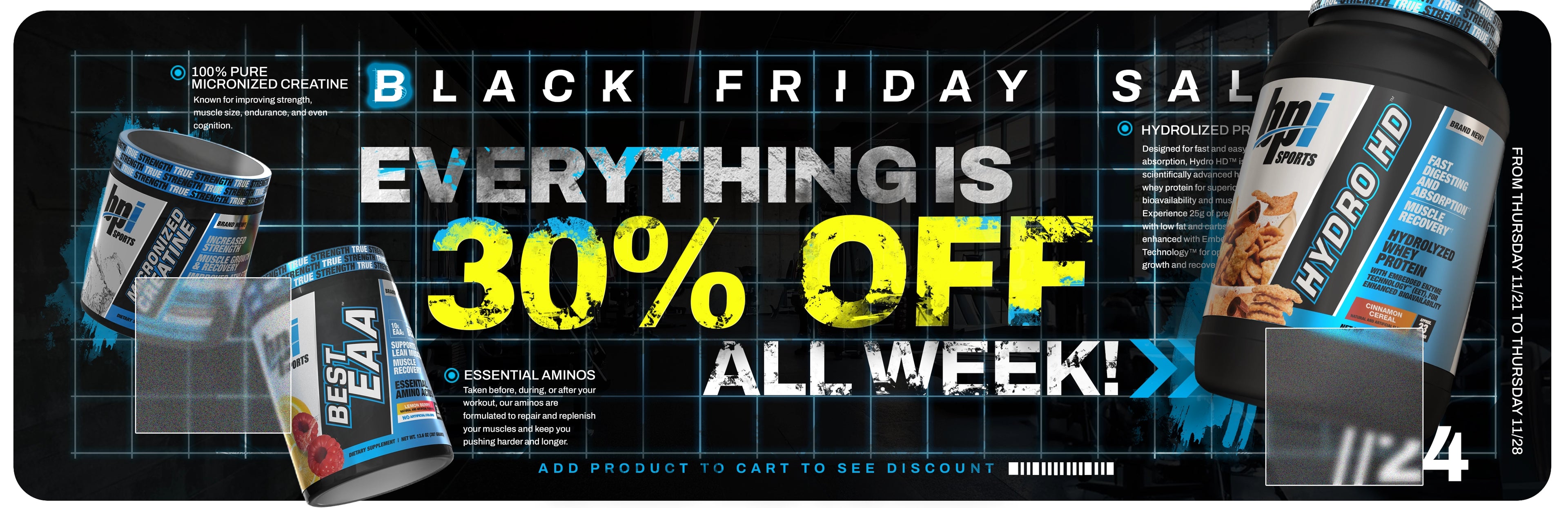 Black Friday Sale. Everything is 30% Off All Week!