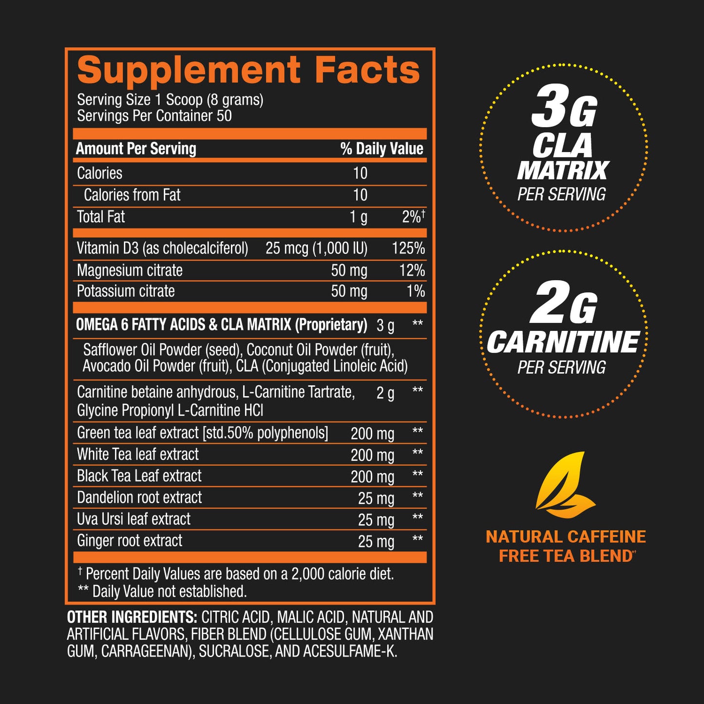 CLA + Carnitine Shredded™ - Weight Loss and Natural Energy