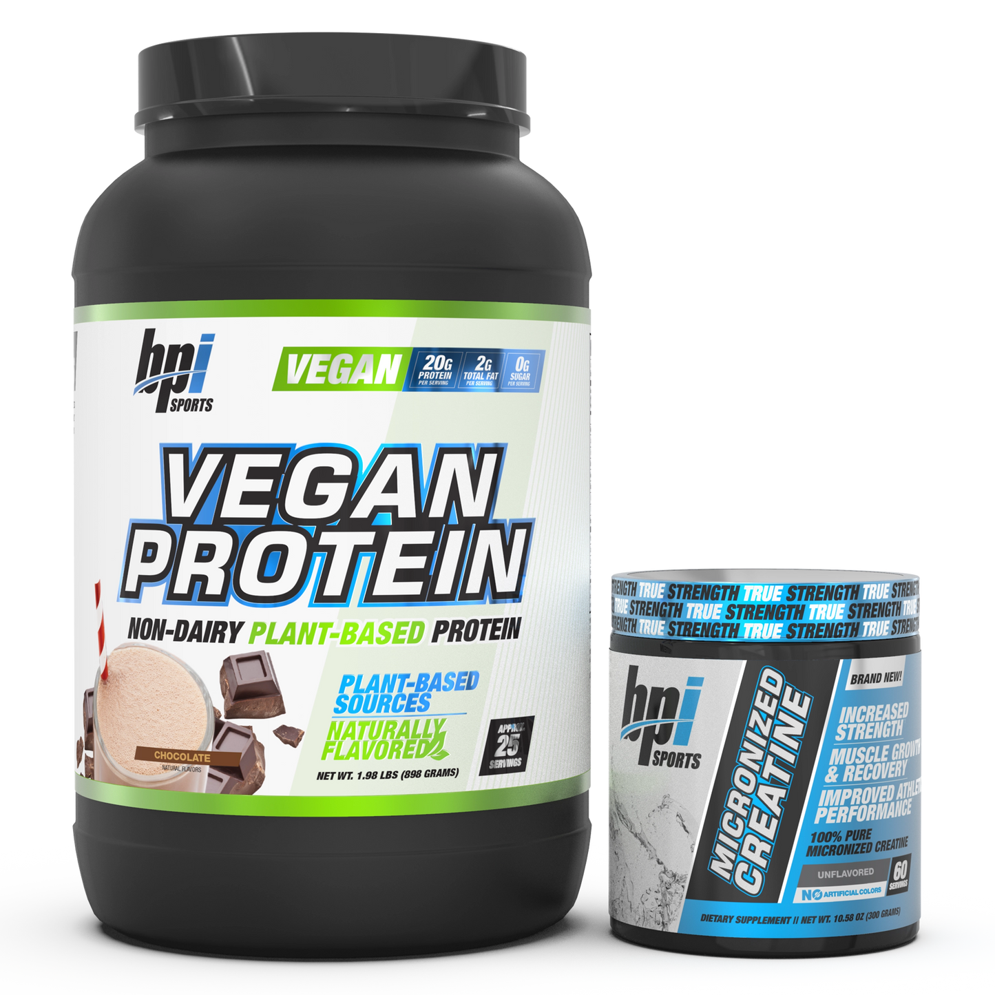 BPI Sports Vegan Plant Based Protein and Micronized Creatine