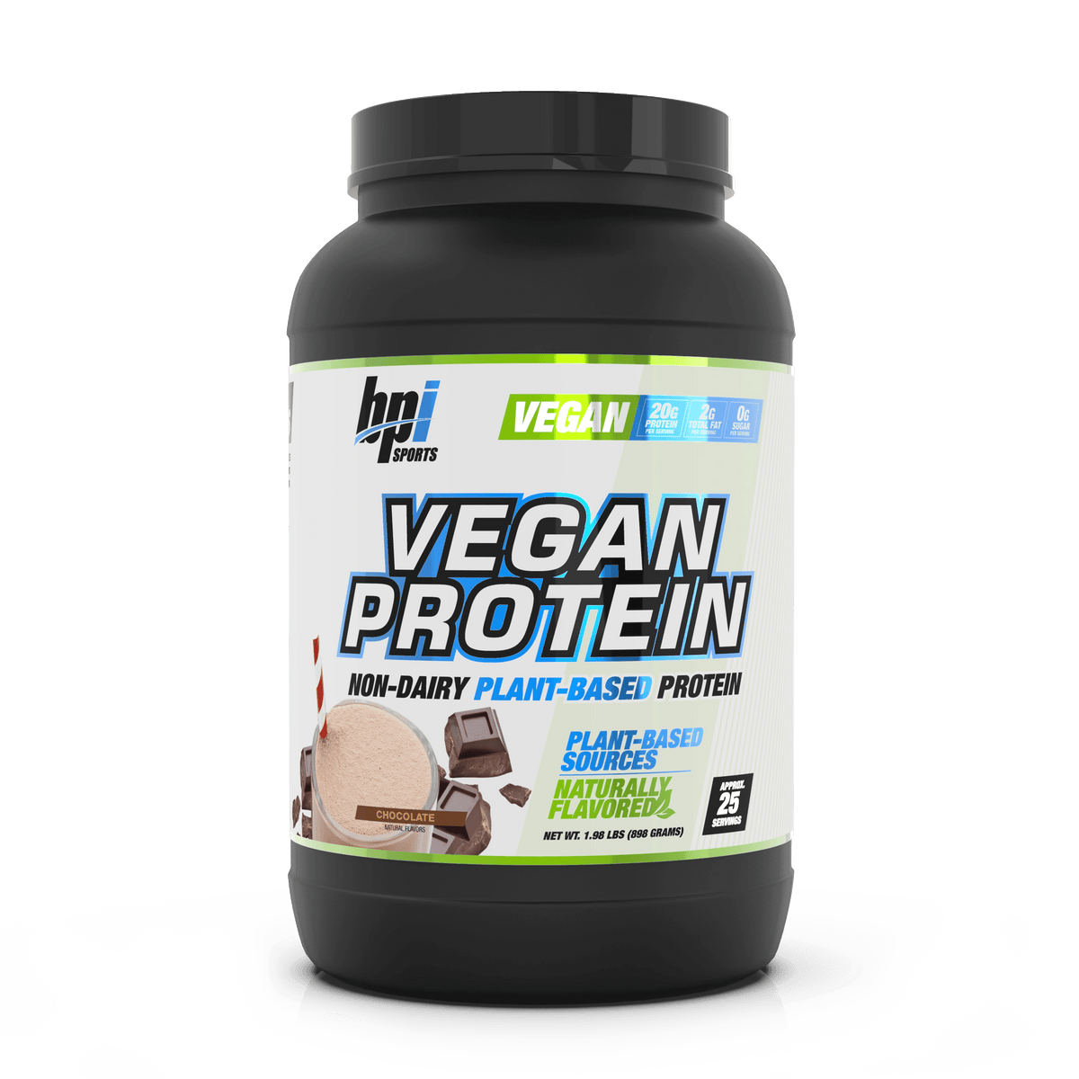 Vegan Protein Chocolate - Chocolate flavor protein powder by BPI