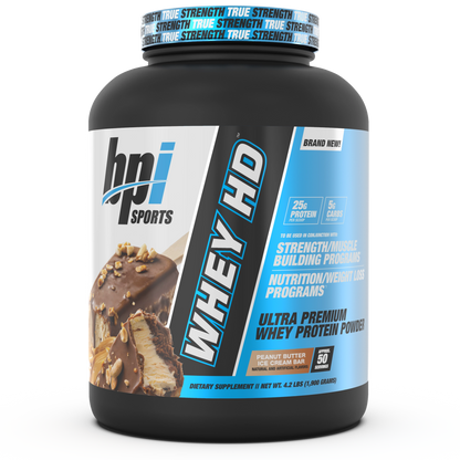 Whey-HD 50 Servings Peanut Butter Ice Cream Bar Bottle