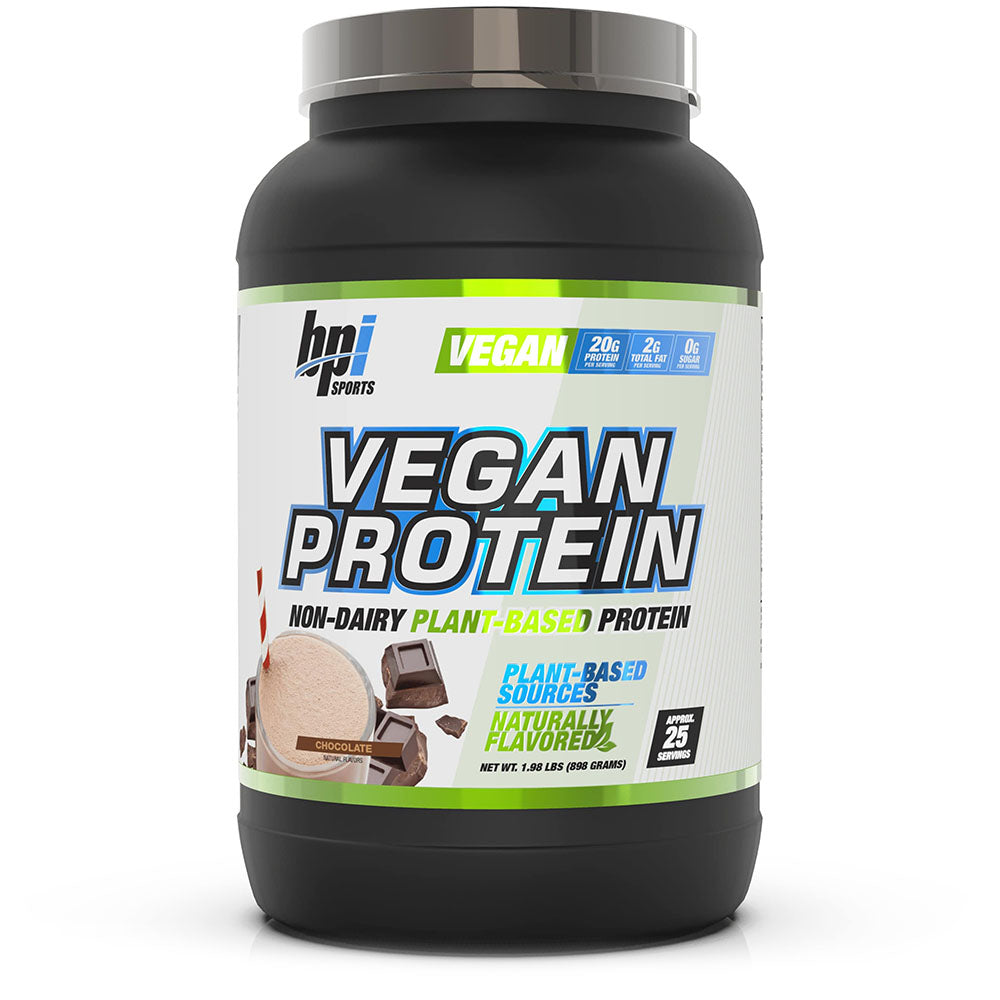 Premium plant based protein. Vanilla flavor. Chocolate. Non dairy. Net weight 1.8 pounds / 823 grams