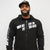 Hoodie zip up  Black - BPI Sports vertical logo on right sleeve and whatever it takes logo on chest